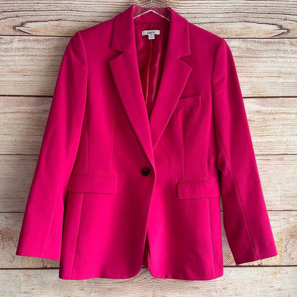 Bar III Fuchsia Blazer